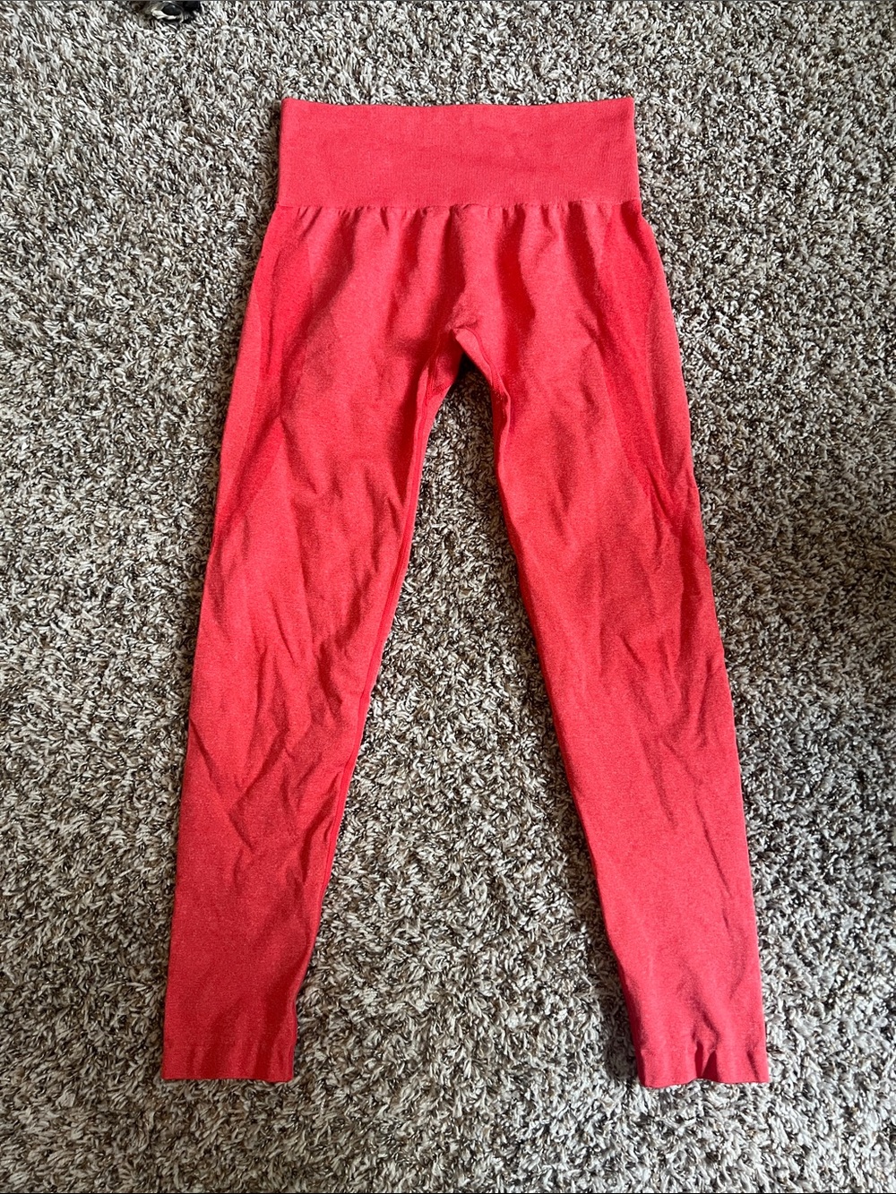NVGTN Girls Bright Coral High-Waist Leggings